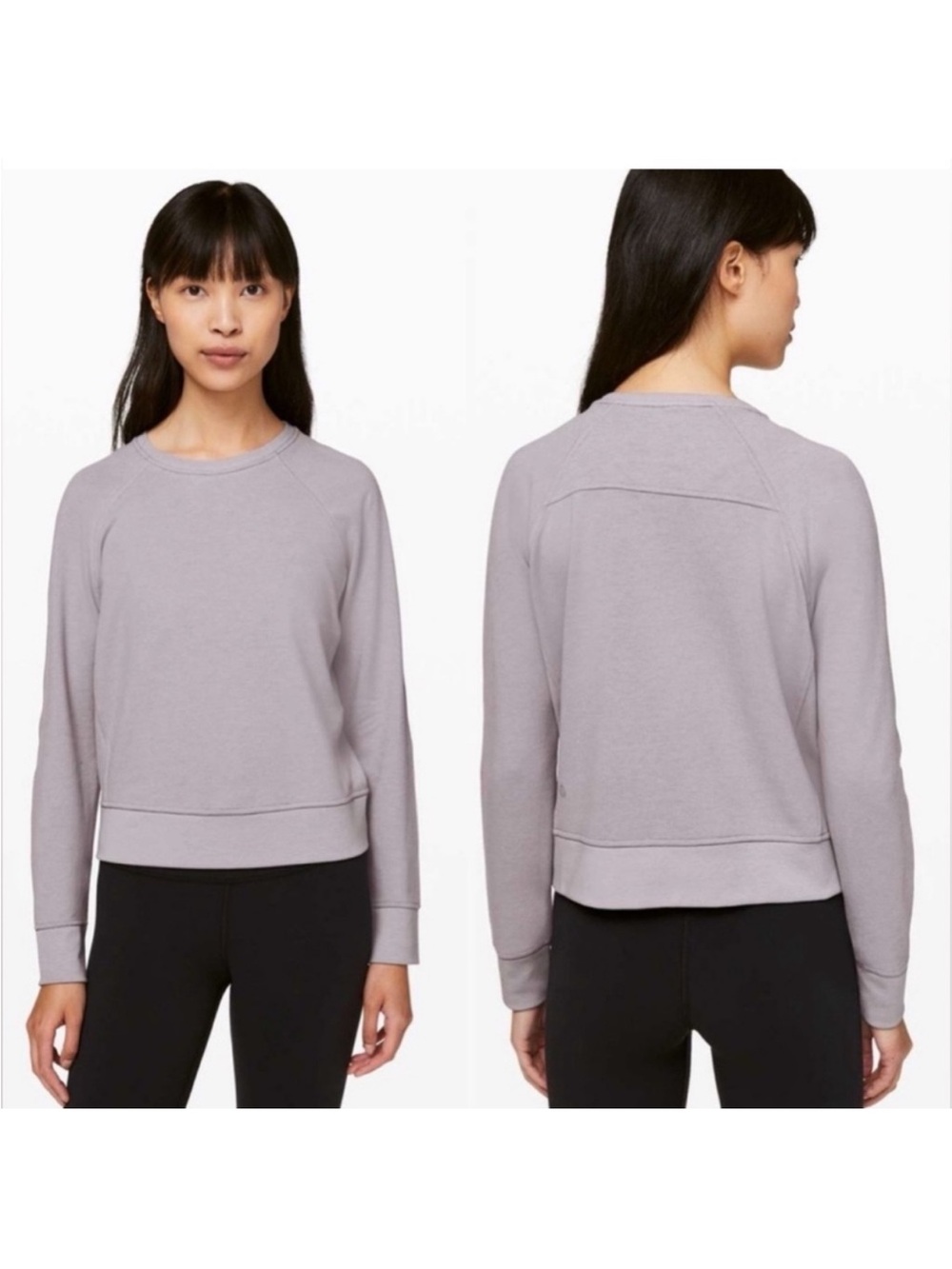 Lululemon Every Moment Crew Sweatshirt in vintage quartz/lavender gray